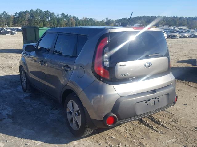 KNDJN2A29G7359642 - 2016 KIA SOUL GRAY photo 3