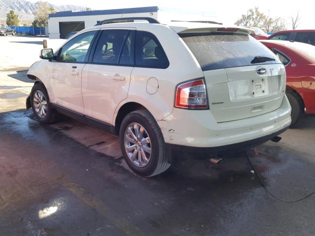 2FMDK38C98BA62157 - 2008 FORD EDGE SEL CREAM photo 3