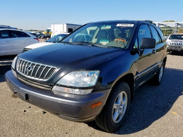 JTJHF10U510176387 - 2001 LEXUS RX 300 BLACK photo 2