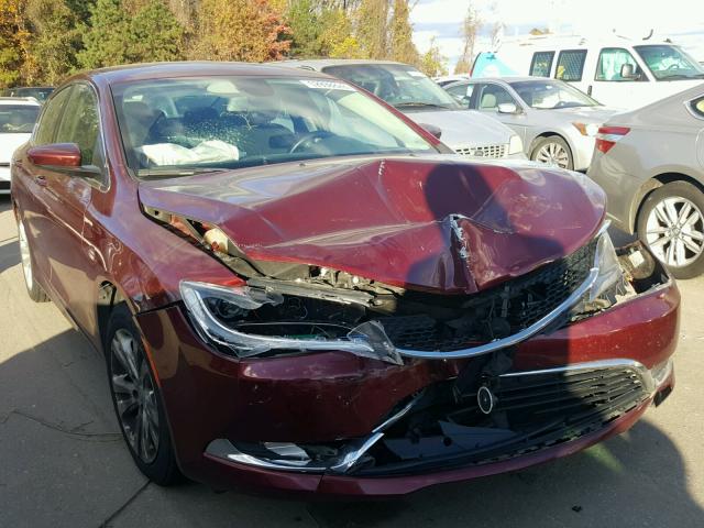 1C3CCCAB6GN155109 - 2016 CHRYSLER 200 LIMITE BURGUNDY photo 1