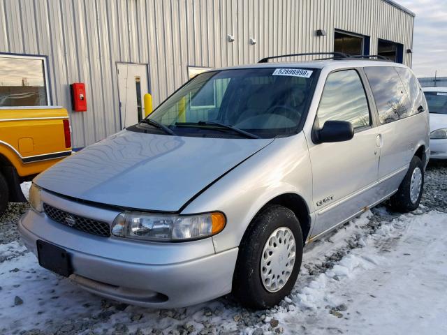 4N2ZN1113WD824868 - 1998 NISSAN QUEST XE SILVER photo 2