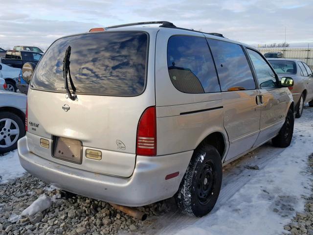 4N2ZN1113WD824868 - 1998 NISSAN QUEST XE SILVER photo 4