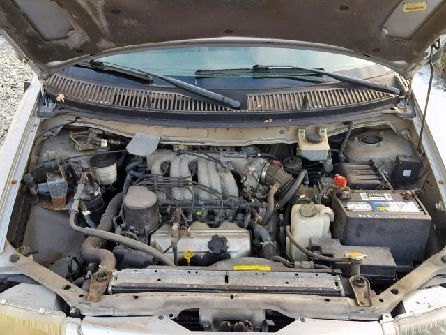 4N2ZN1113WD824868 - 1998 NISSAN QUEST XE SILVER photo 7