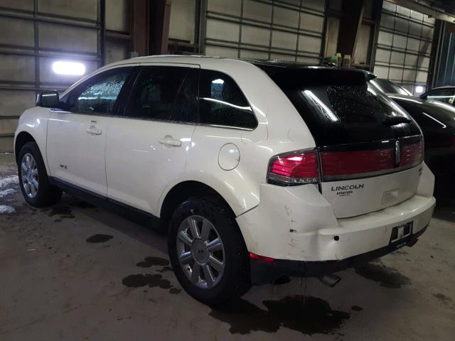 2LMDU88C87BJ18888 - 2007 LINCOLN MKX WHITE photo 3