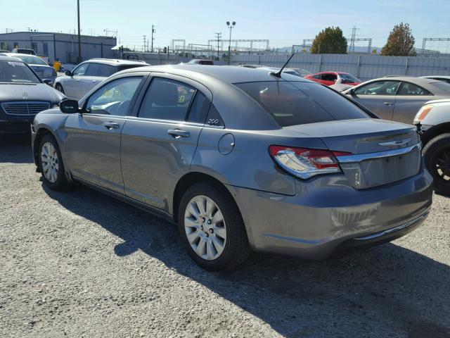 1C3CCBAB4CN320191 - 2012 CHRYSLER 200 LX GRAY photo 3