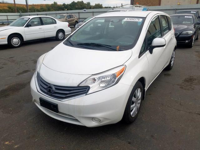 3N1CE2CP3EL392780 - 2014 NISSAN VERSA NOTE WHITE photo 2