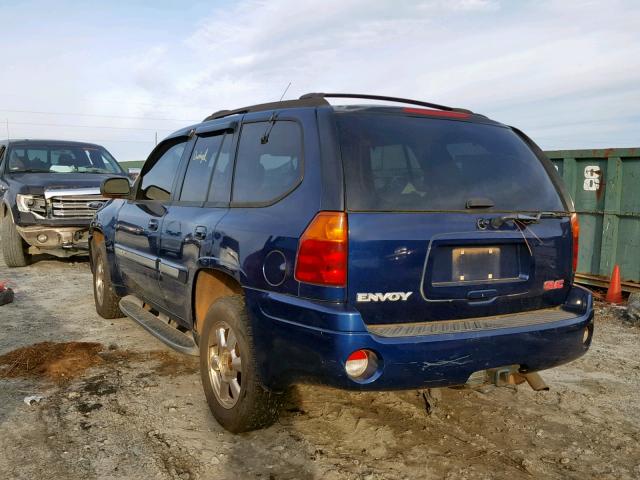 1GKDT13SX22467594 - 2002 GMC ENVOY BLUE photo 3