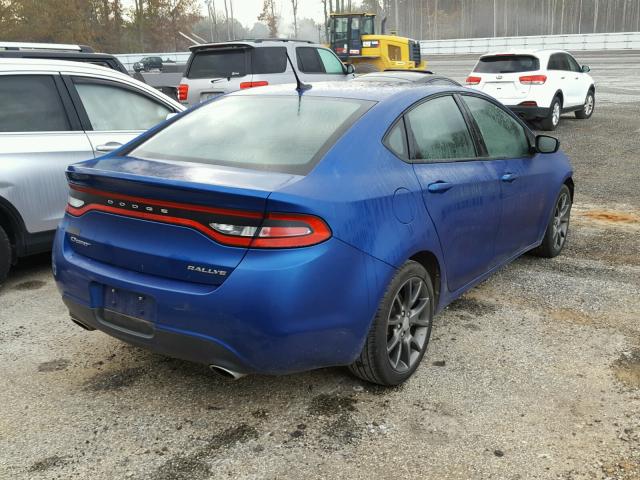 1C3CDFBA4DD219332 - 2013 DODGE DART SXT BLUE photo 4