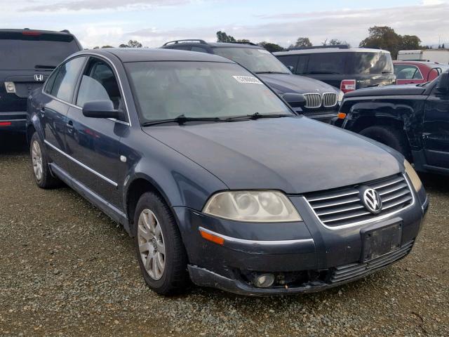 WVWPD63BX2E400866 - 2002 VOLKSWAGEN PASSAT GLS BLUE photo 1