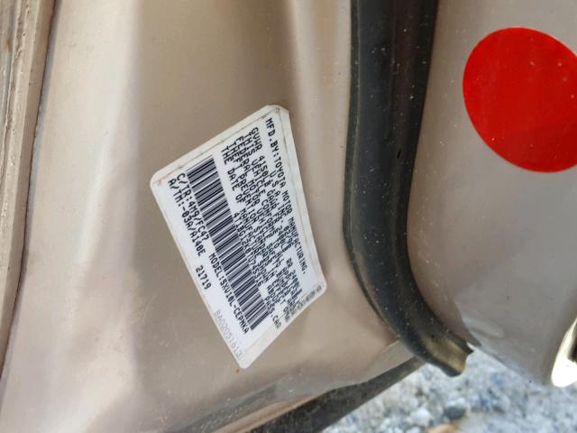 4T1BG12K0TU745316 - 1996 TOYOTA CAMRY DX GOLD photo 10