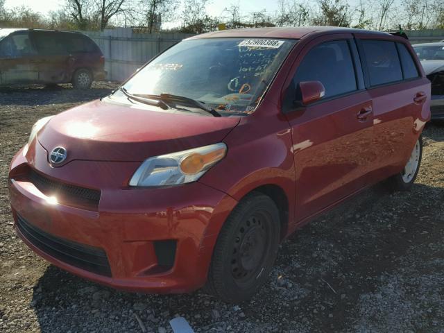 JTKKU10408J015330 - 2008 TOYOTA SCION XD RED photo 2