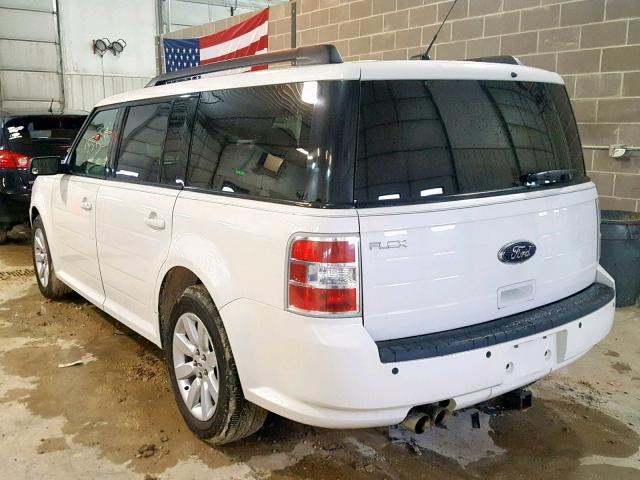 2FMDK51C89BA90491 - 2009 FORD FLEX SE WHITE photo 3