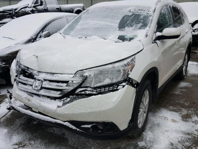 5J6RM4H70EL108610 - 2014 HONDA CR-V EXL WHITE photo 2