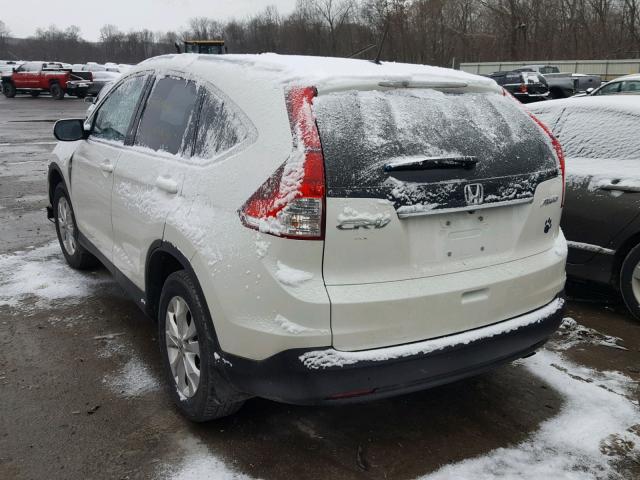 5J6RM4H70EL108610 - 2014 HONDA CR-V EXL WHITE photo 3