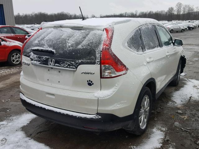 5J6RM4H70EL108610 - 2014 HONDA CR-V EXL WHITE photo 4