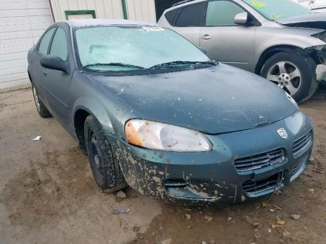 1B3EL46X42N325251 - 2002 DODGE STRATUS SE GREEN photo 1