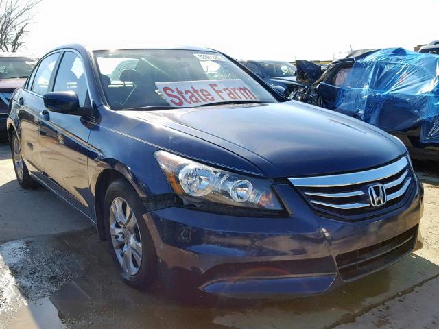 1HGCP2F4XCA163964 - 2012 HONDA ACCORD LXP BLUE photo 1