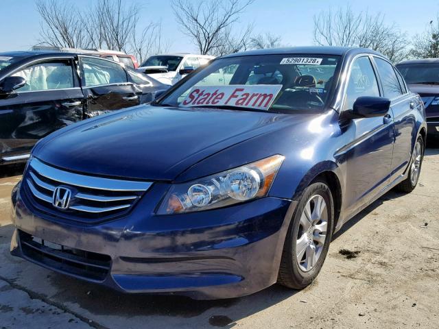 1HGCP2F4XCA163964 - 2012 HONDA ACCORD LXP BLUE photo 2