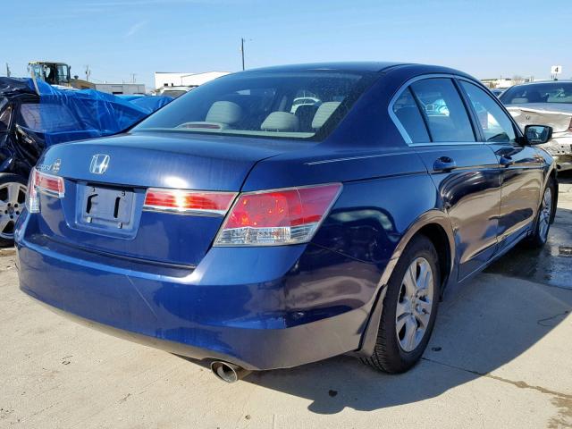 1HGCP2F4XCA163964 - 2012 HONDA ACCORD LXP BLUE photo 4