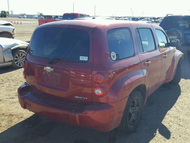 3GNBABFW0BS517170 - 2011 CHEVROLET HHR LT RED photo 4