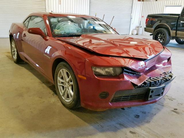 2G1FB1E33F9137521 - 2015 CHEVROLET CAMARO LS RED photo 1