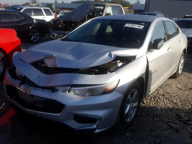 1G1ZB5ST2JF199162 - 2018 CHEVROLET MALIBU LS 银色 照片 2