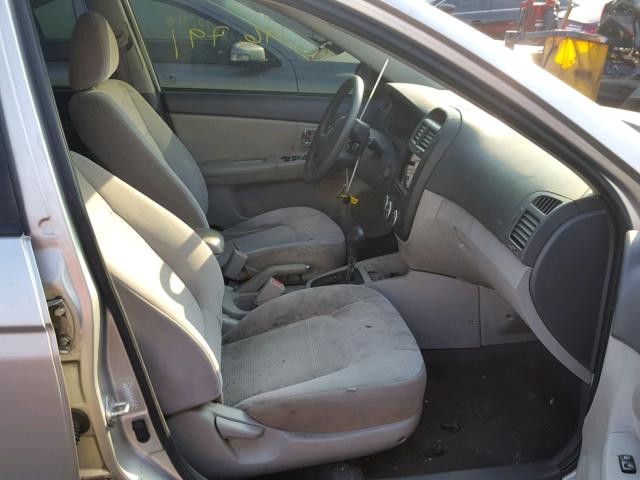 KNAFE222195664360 - 2009 KIA SPECTRA EX SILVER photo 5