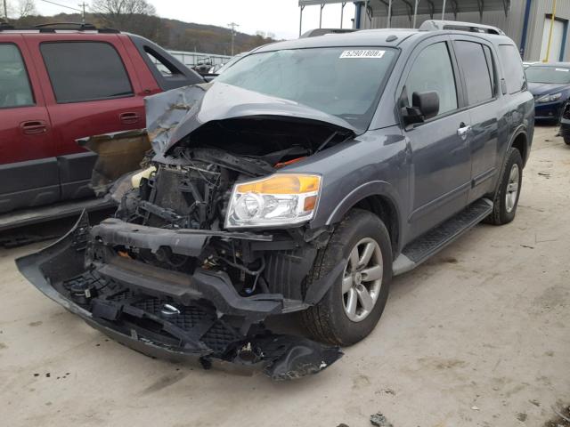 5N1AA0ND4EN608378 - 2014 NISSAN ARMADA SV CHARCOAL photo 2