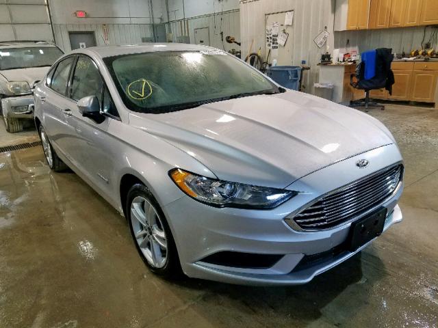 3FA6P0UU5JR142032 - 2018 FORD FUSION S H SILVER photo 1