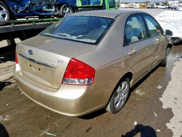 KNAFE221895662015 - 2009 KIA SPECTRA EX GOLD photo 4