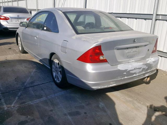 1HGEM21552L078051 - 2002 HONDA CIVIC LX SILVER photo 3