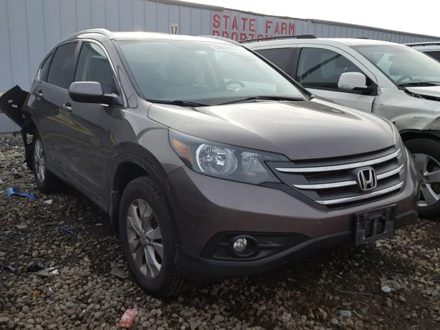 2HKRM4H71EH648736 - 2014 HONDA CR-V EXL CHARCOAL photo 1