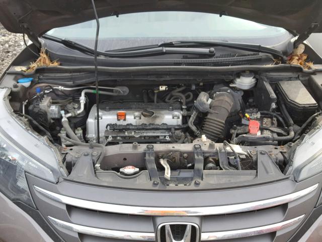 2HKRM4H71EH648736 - 2014 HONDA CR-V EXL CHARCOAL photo 7