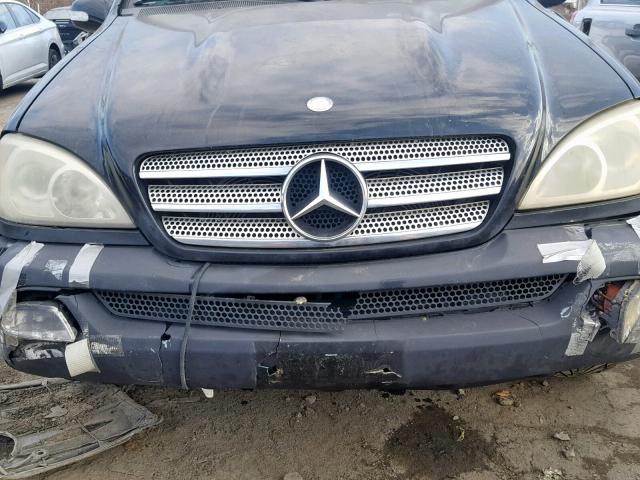 4JGAB57E65A548093 - 2005 MERCEDES-BENZ ML 350 BLACK photo 7