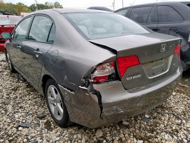 1HGFA16877L044484 - 2007 HONDA CIVIC EX GRAY photo 3