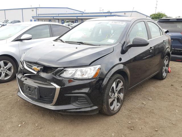 1G1JF5SB3J4105066 - 2018 CHEVROLET SONIC PREM BLACK photo 2