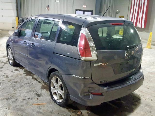 JM1CR29L180326848 - 2008 MAZDA 5 CHARCOAL photo 3