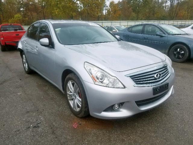 JN1CV6AR9DM755177 - 2013 INFINITI G37 SILVER photo 1