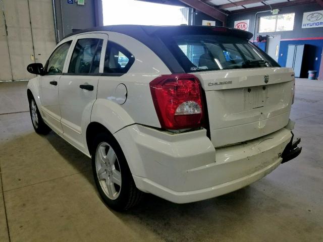 1B3HB48BX8D673037 - 2008 DODGE CALIBER SX WHITE photo 3