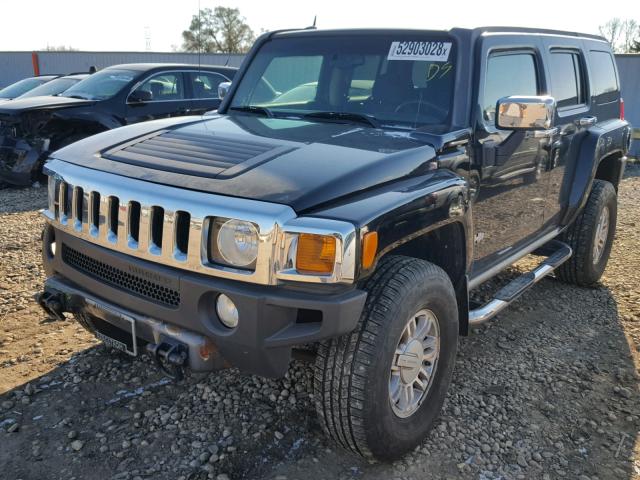 5GTDN136X68328926 - 2006 HUMMER H3 BLACK photo 2