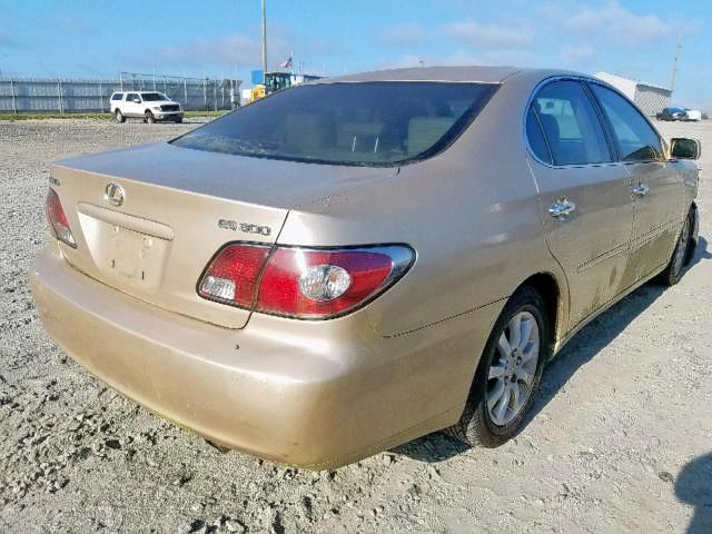 JTHBF30G025007962 - 2002 LEXUS ES 300 GOLD photo 4