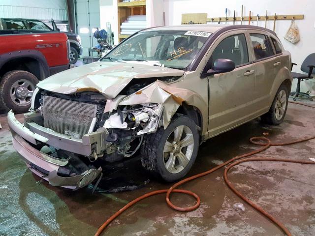 1B3CB4HA2AD594517 - 2010 DODGE CALIBER SX TAN photo 2