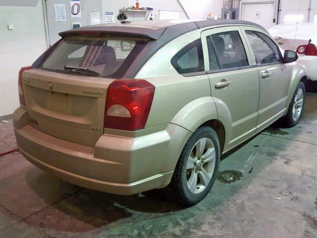 1B3CB4HA2AD594517 - 2010 DODGE CALIBER SX TAN photo 4