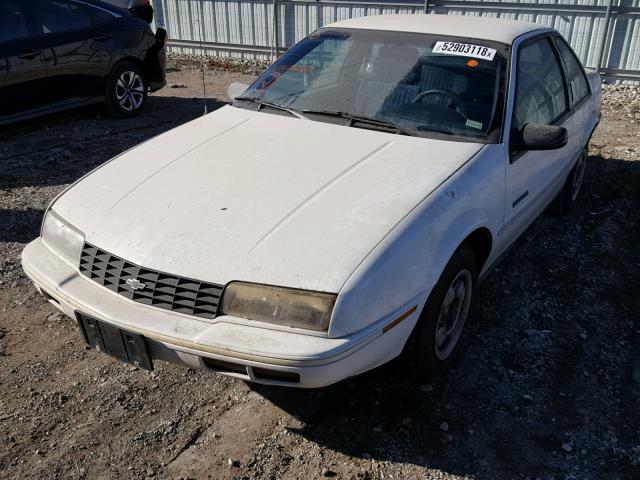 1G1LV13G4ME182011 - 1991 CHEVROLET BERETTA WHITE photo 2