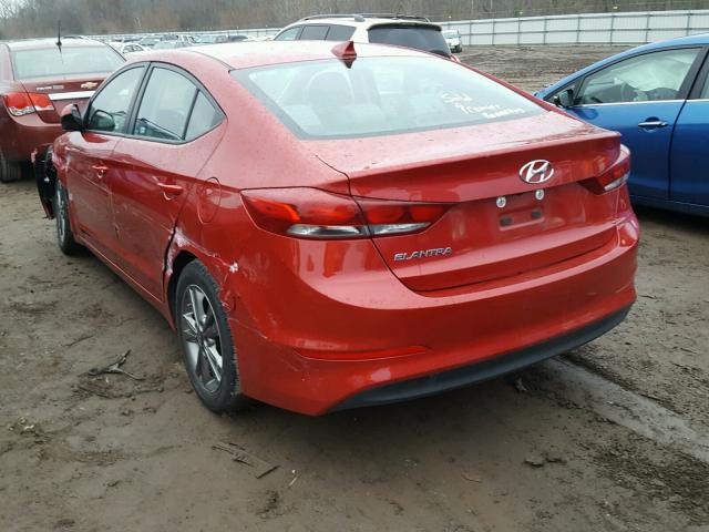 5NPD84LF0JH239800 - 2018 HYUNDAI ELANTRA SE RED photo 3