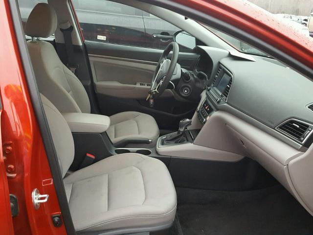 5NPD84LF0JH239800 - 2018 HYUNDAI ELANTRA SE RED photo 5