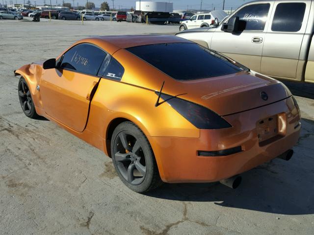 JN1AZ34D76M312300 - 2006 NISSAN 350Z COUPE ORANGE photo 3