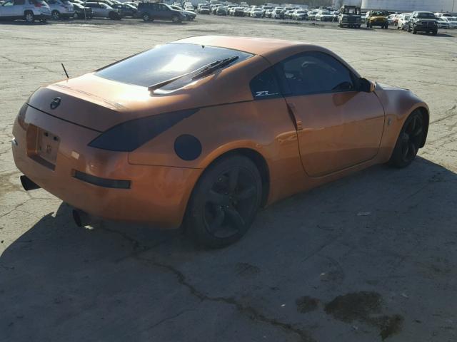 JN1AZ34D76M312300 - 2006 NISSAN 350Z COUPE ORANGE photo 4