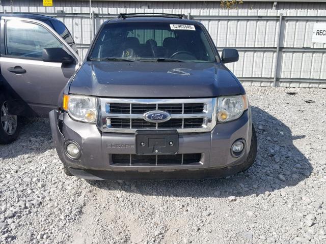 1FMCU03G19KA63745 - 2009 FORD ESCAPE XLT GRAY photo 9