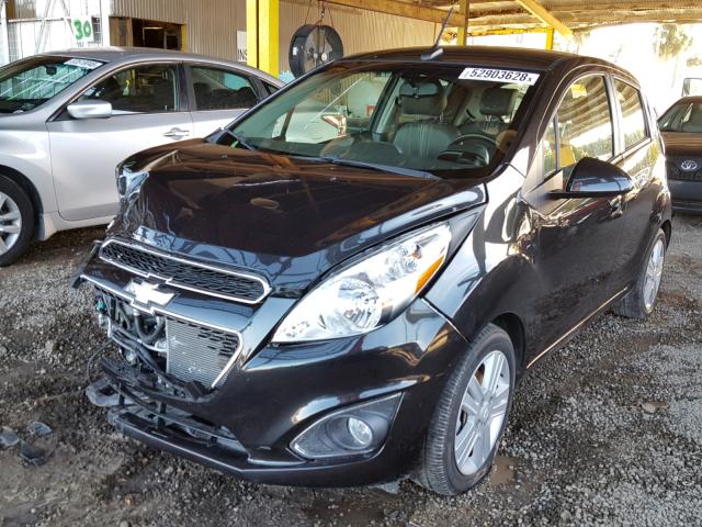 KL8CD6S99EC467982 - 2014 CHEVROLET SPARK 1LT BLACK photo 2